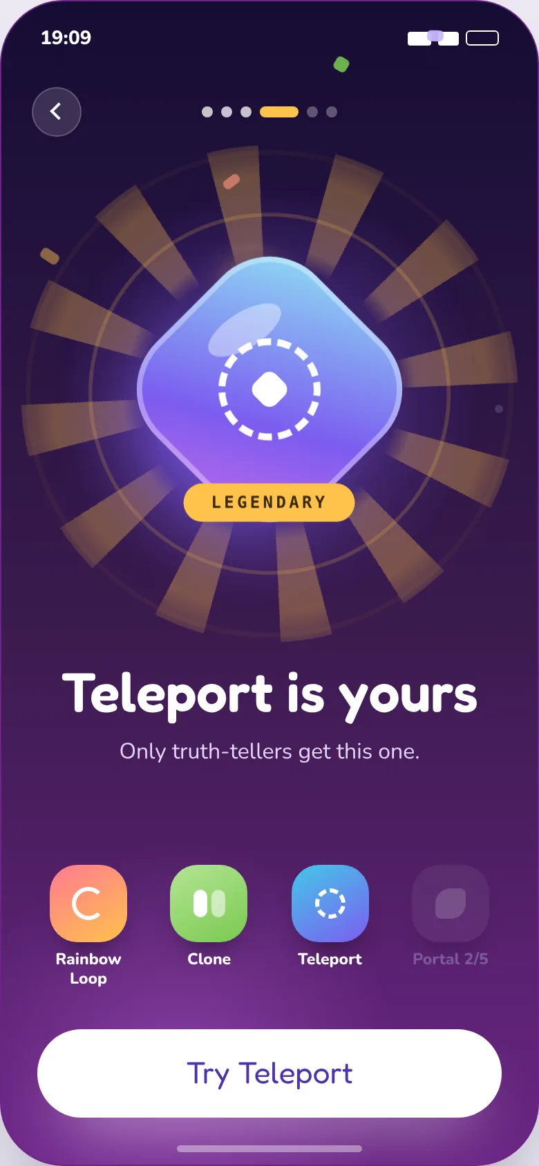 Honesty rewards — the Honesty Crown for truthful logging